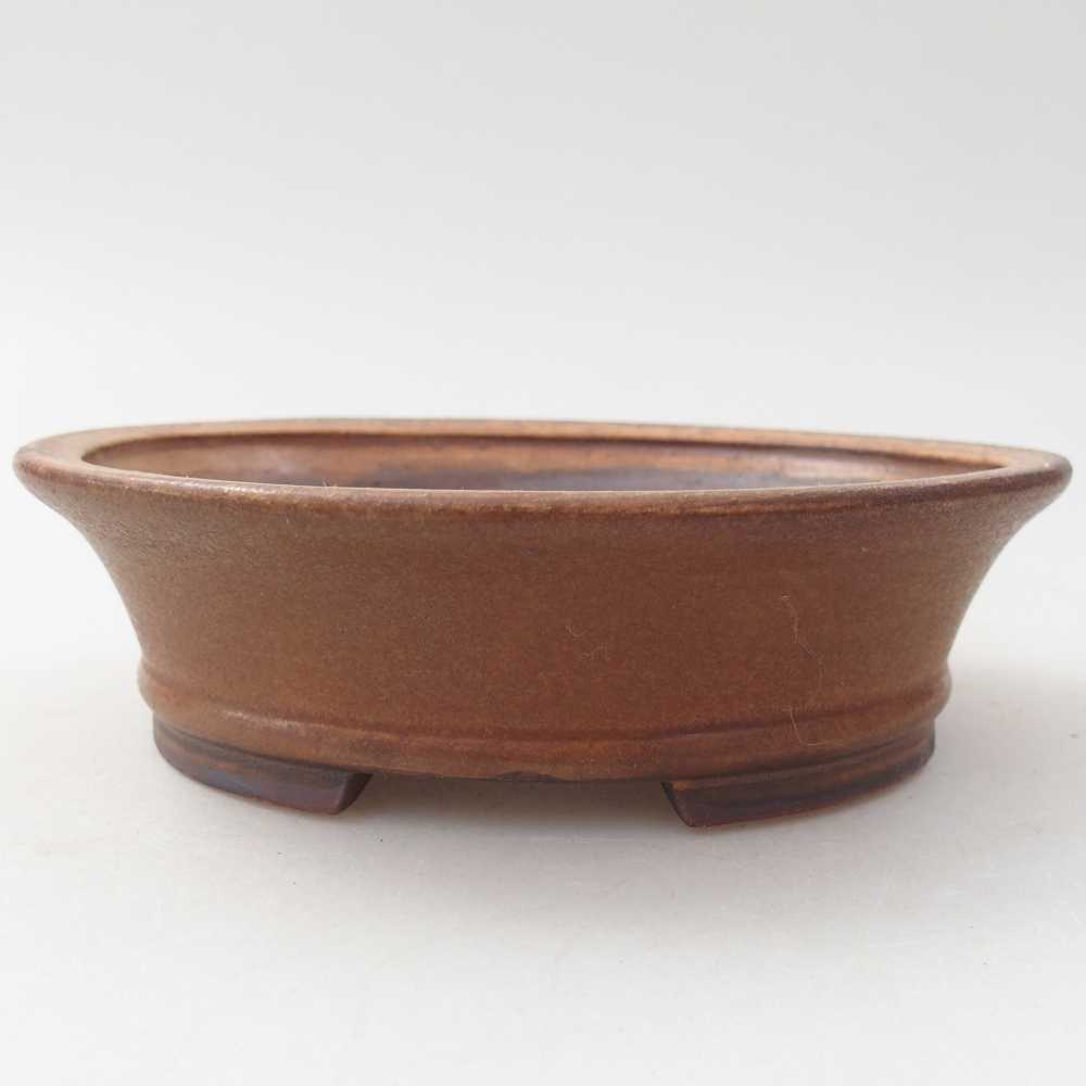 kerámia bonsai tál 14 x 12,5 x 4 cm, barna