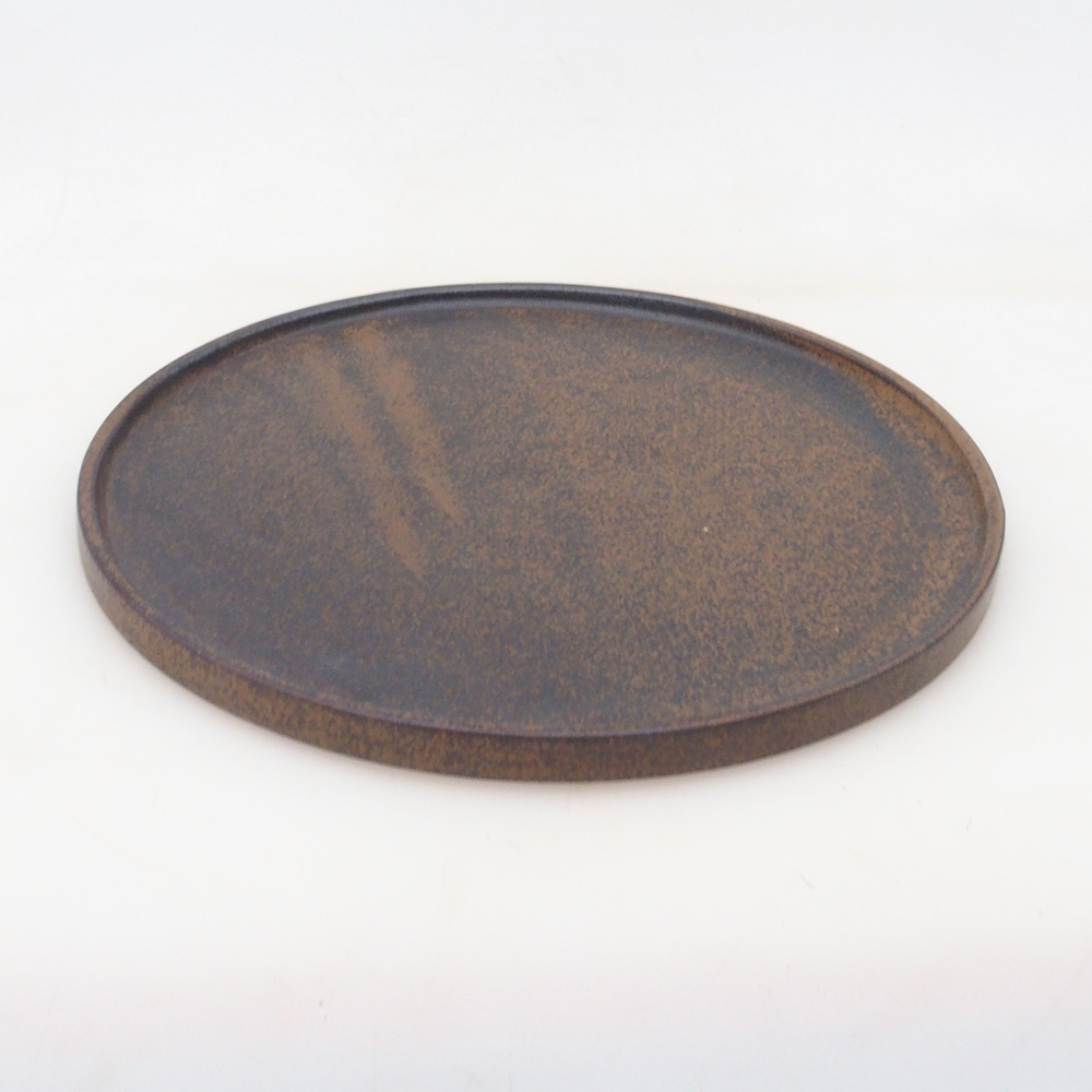 Kerek bonsai konzol D7-S - 16 x 16 x 1 cm - barna