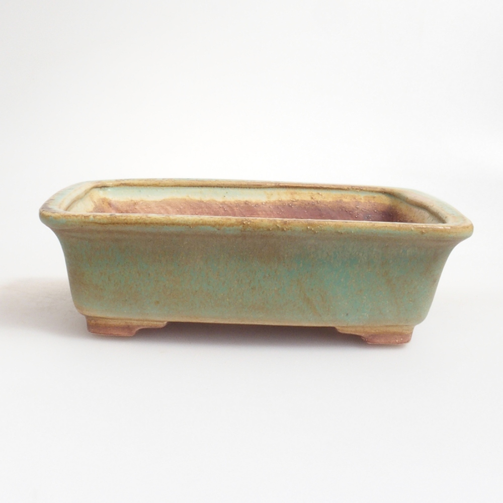 kerámia bonsai tál 10 x 8,5 x 4 cm, barna