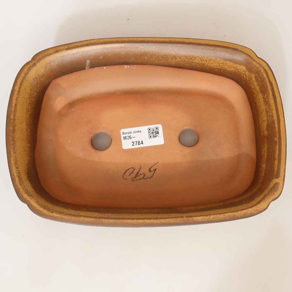 Kerámia tál  24 x 17 x 6 cm, sárga színű