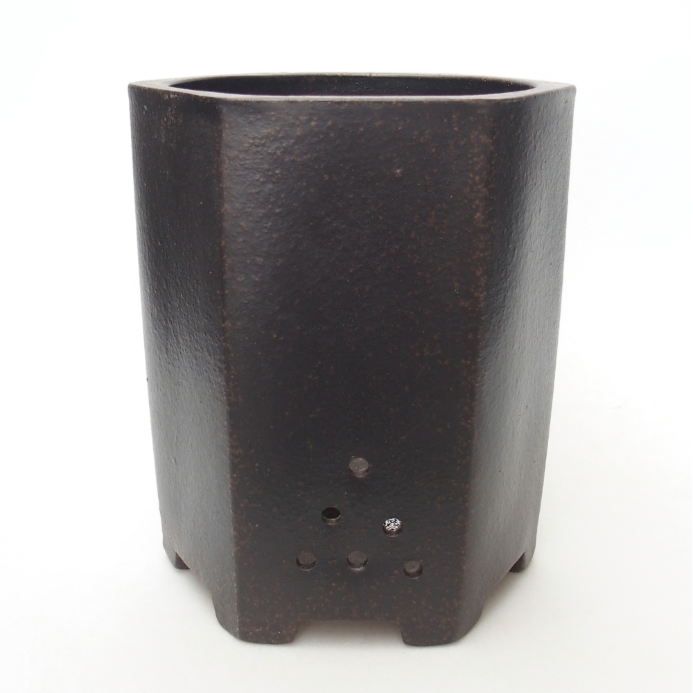 Tál 14,5 x 13 x 16,5 cm barna okkersárga