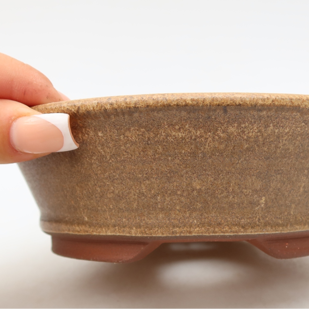 kerámia bonsai tál 15,5 x 15,5 x 5 cm, barna