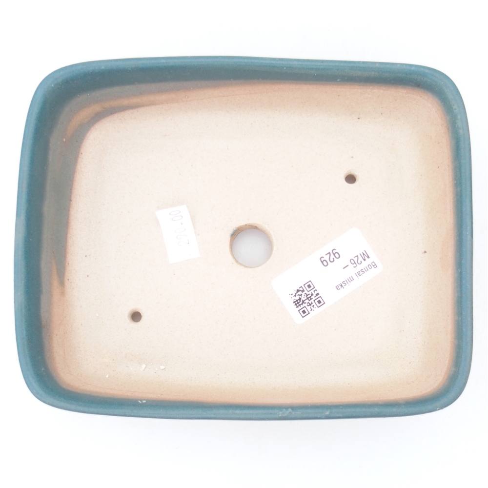 kerámia bonsai tál 15 x 12 x 4,5 cm, kék színben