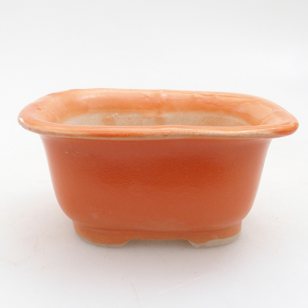 Mini bonsai tál 7 x 6 x 3,5 cm, narancssárga