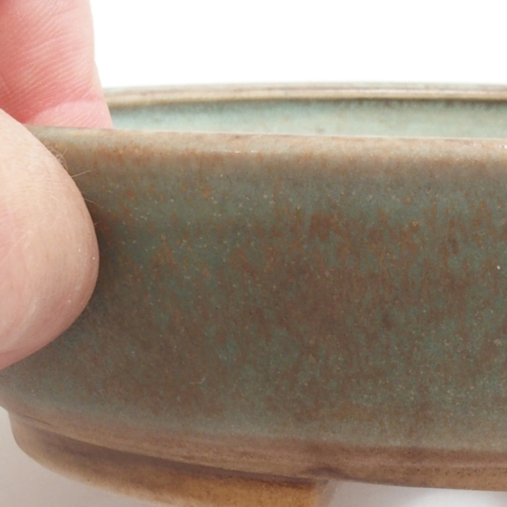 kerámia bonsai tál 10 x 8,5 x 4 cm, barna