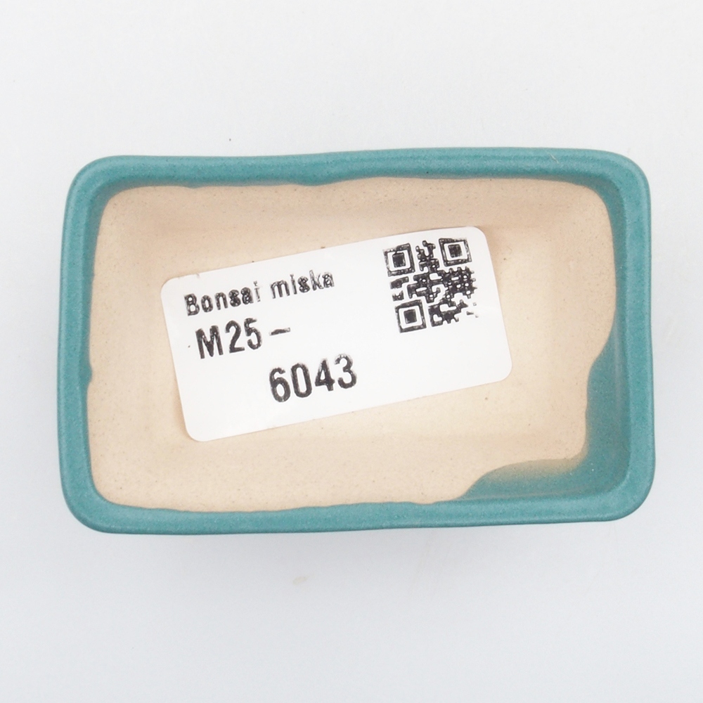 kerámia bonsai tál 6,5 x 5,5 x 4 cm, kék színben