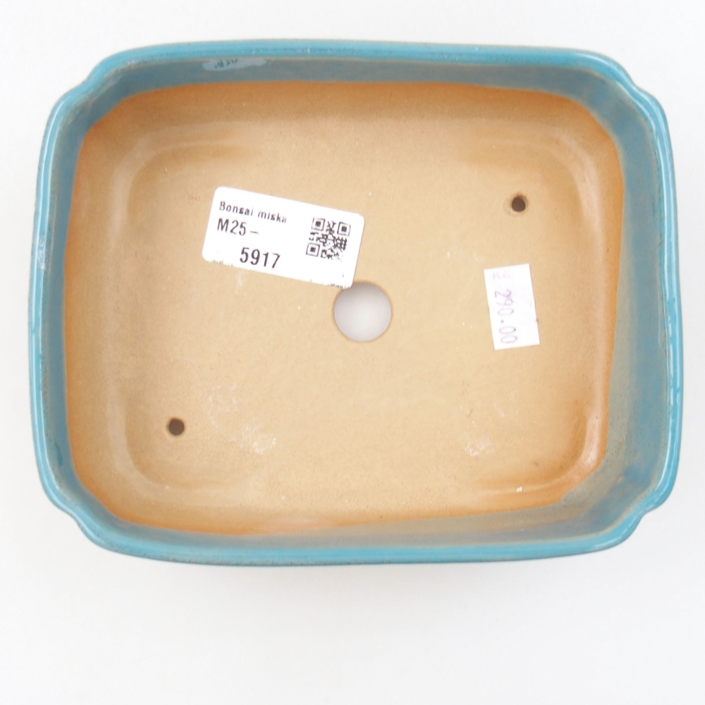 kerámia bonsai tál 22 x 17 x 5 cm, zöld