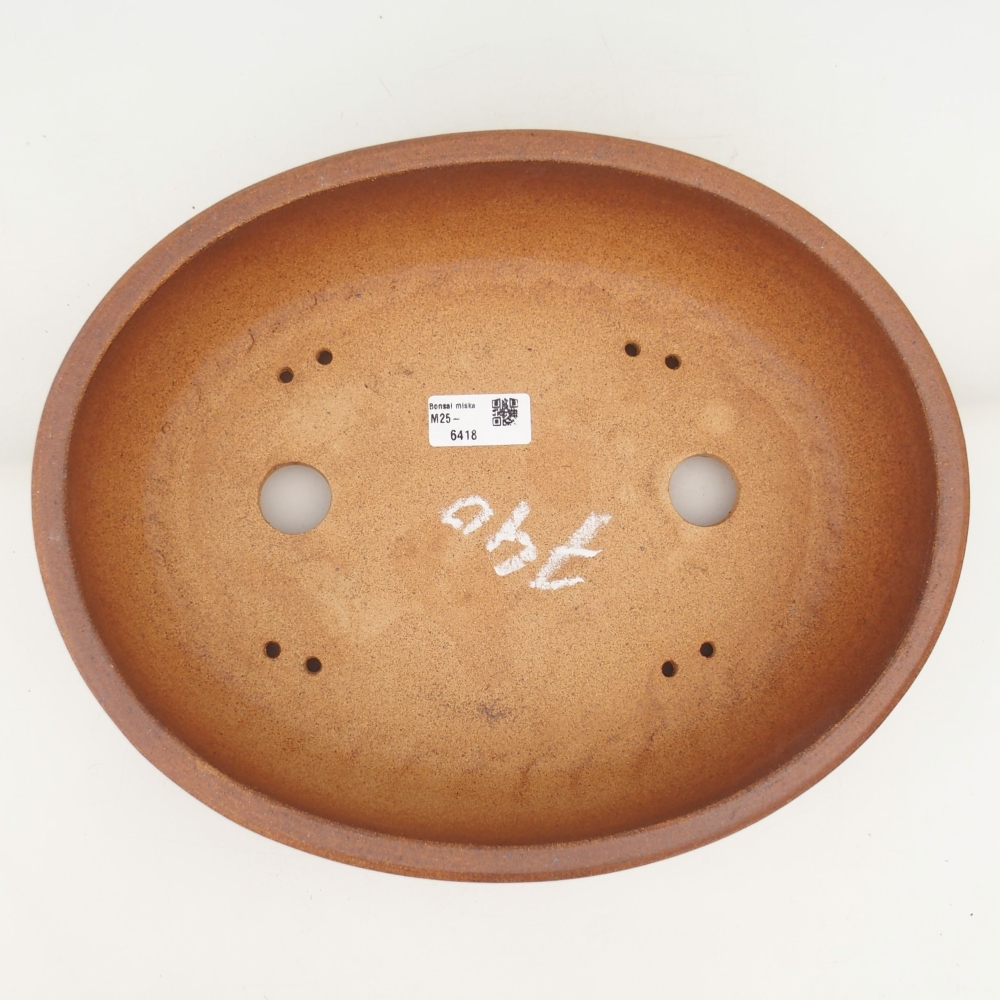 Bonsai tál 32,5 x 26 x 9 cm , színe barna