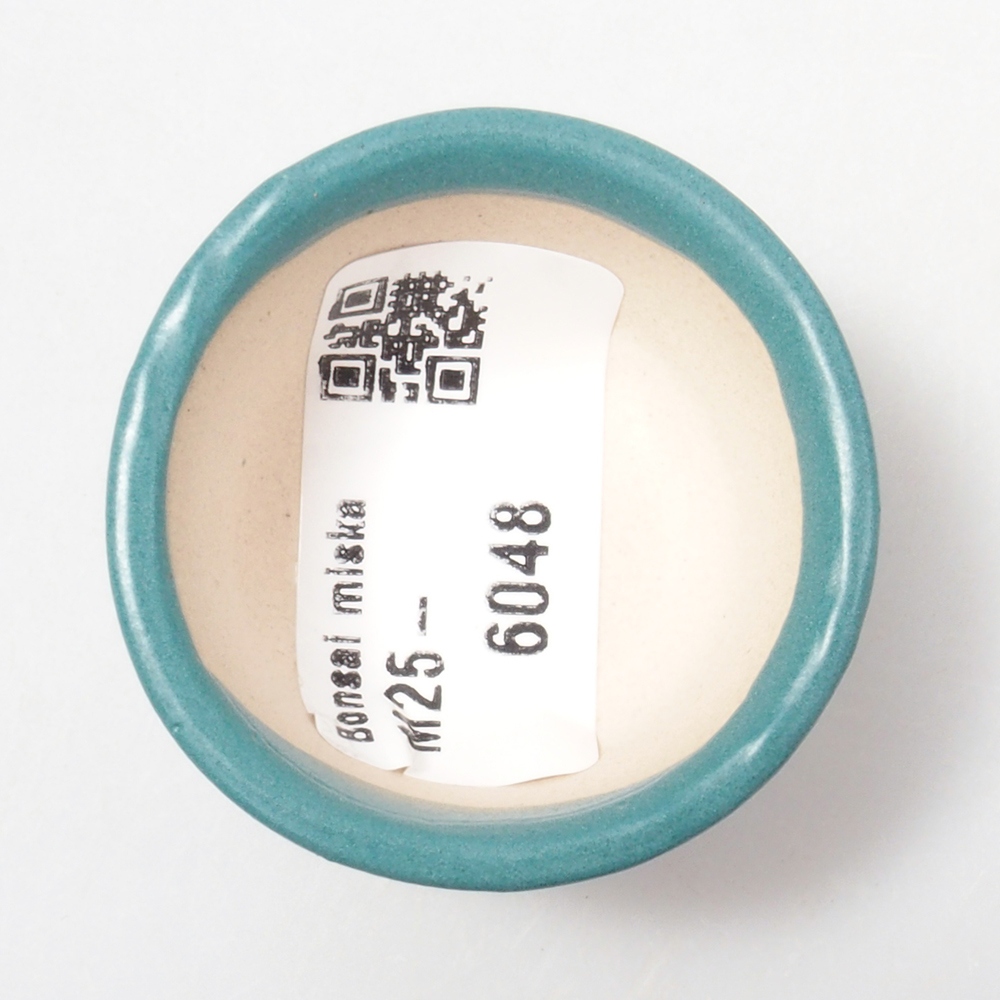 kerámia bonsai tál 6,5 x 5,5 x 4 cm, kék színben