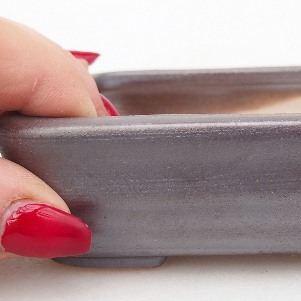 kerámia bonsai tál 125 x 10 x 3 cm, barna