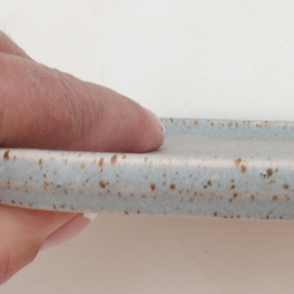 Kerámia tál H31 - 15 x 13 x 1 cm - bézs színű