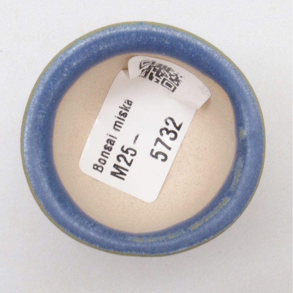 Mini bonsai tál 4,5 x 4,5 x 3 cm, kék színben