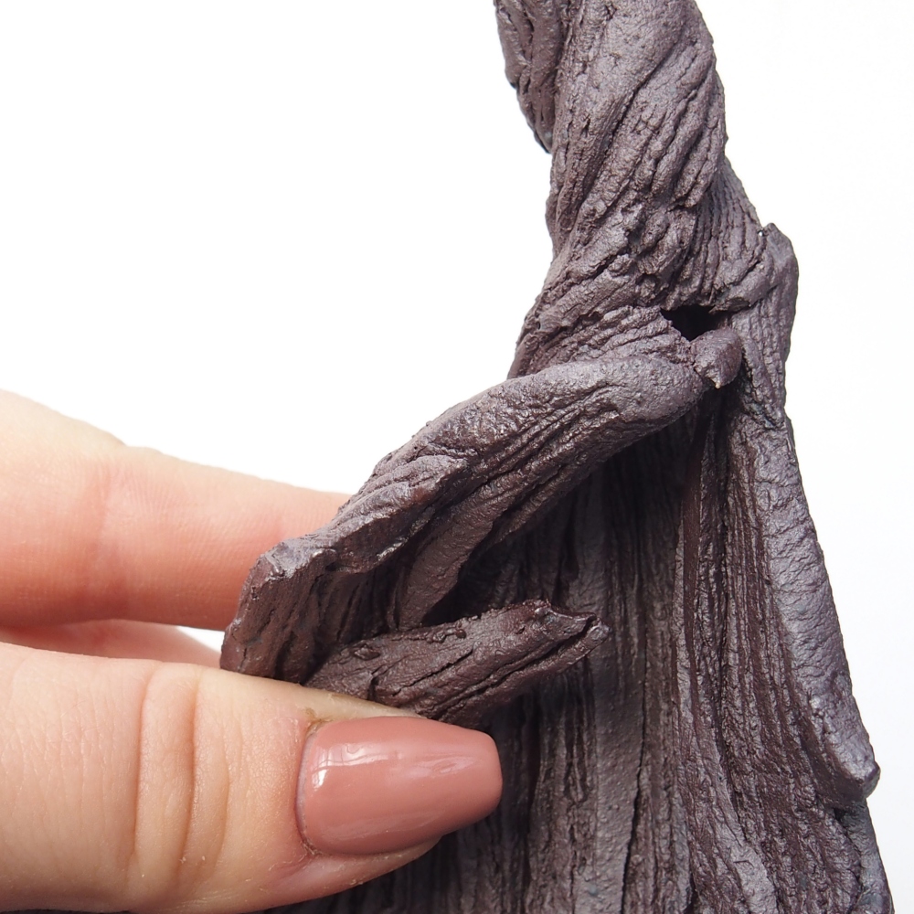 Kerámia kagyló 10 x 8 x 13,5 cm , fém színű