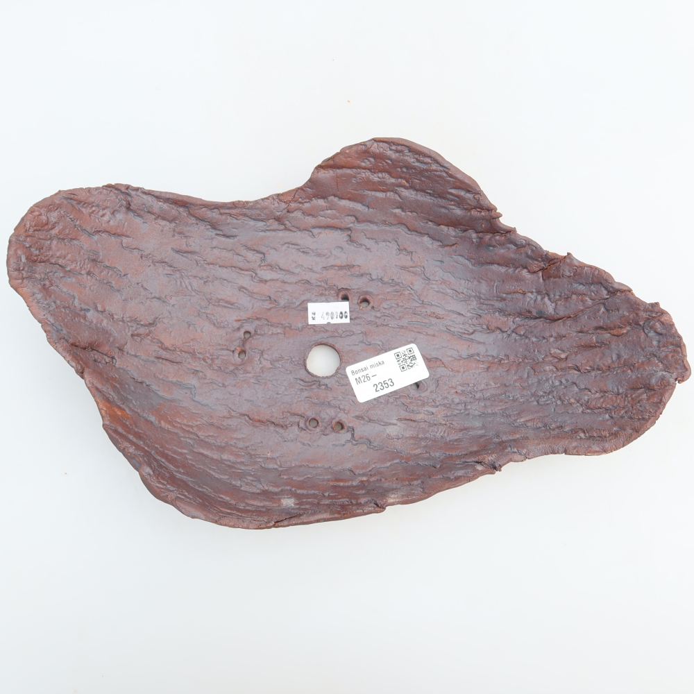 Kerámia héj  31,5 x 19,5 x 7,5 cm, barna színű