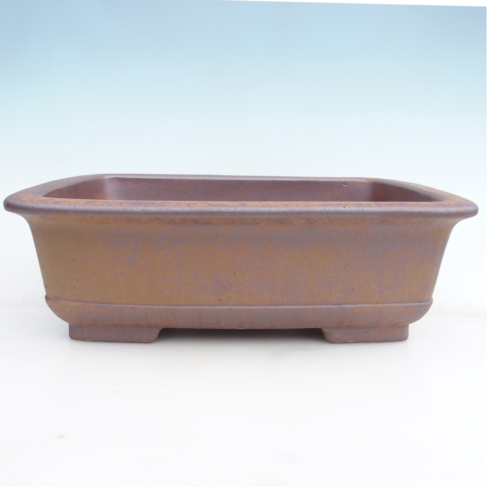 Kerámia bonsai tál 37 x 28 x 12 cm, fém színben