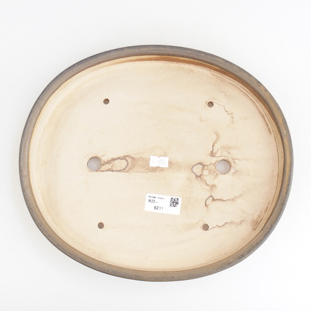 kerámia bonsai tál 30 x 26 x 4 cm, barna