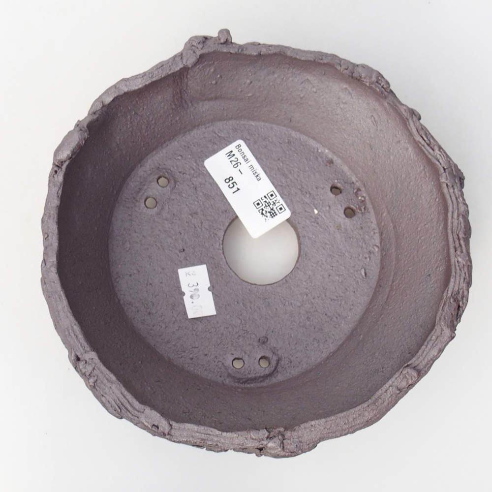 Kerámia bonsai tál 16,5 x 16 x 5,5 cm, fém színben