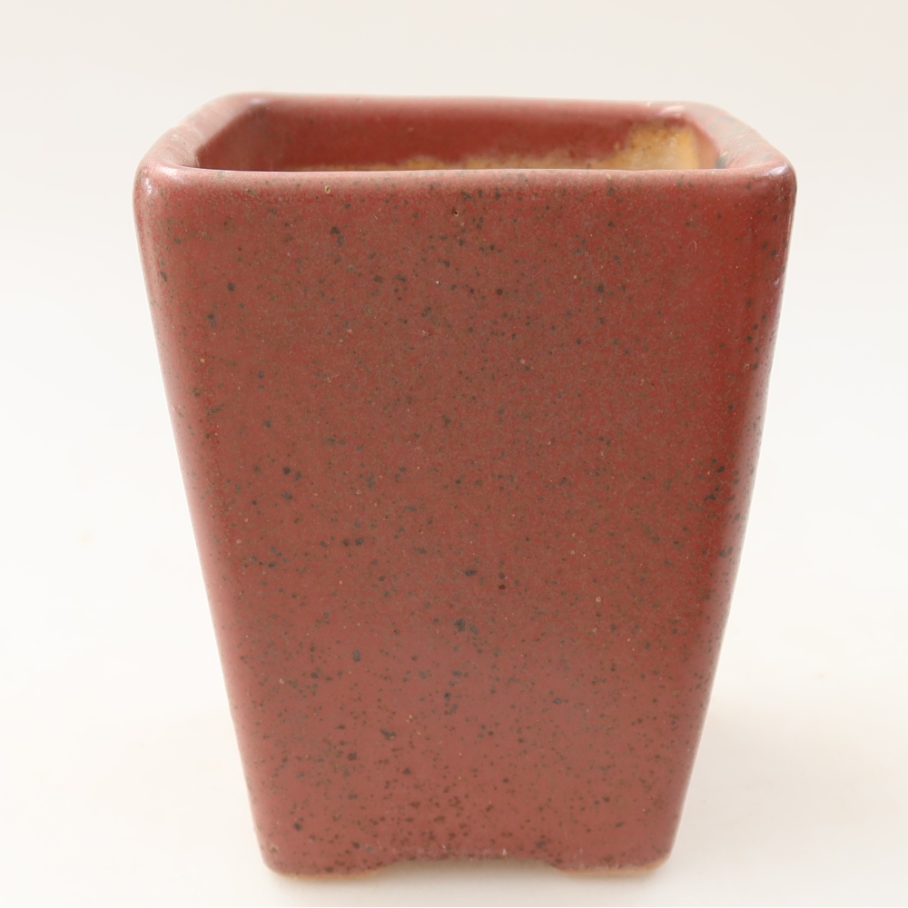 kerámia bonsai tál 8,5 x 8,5 x 11 cm, rózsaszínű