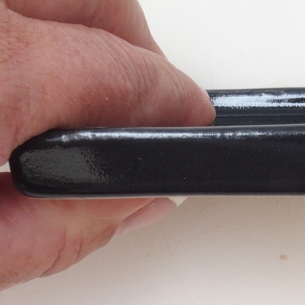 Bonsai csészealj négyzet S - 8 x 8 x 1 cm - fekete