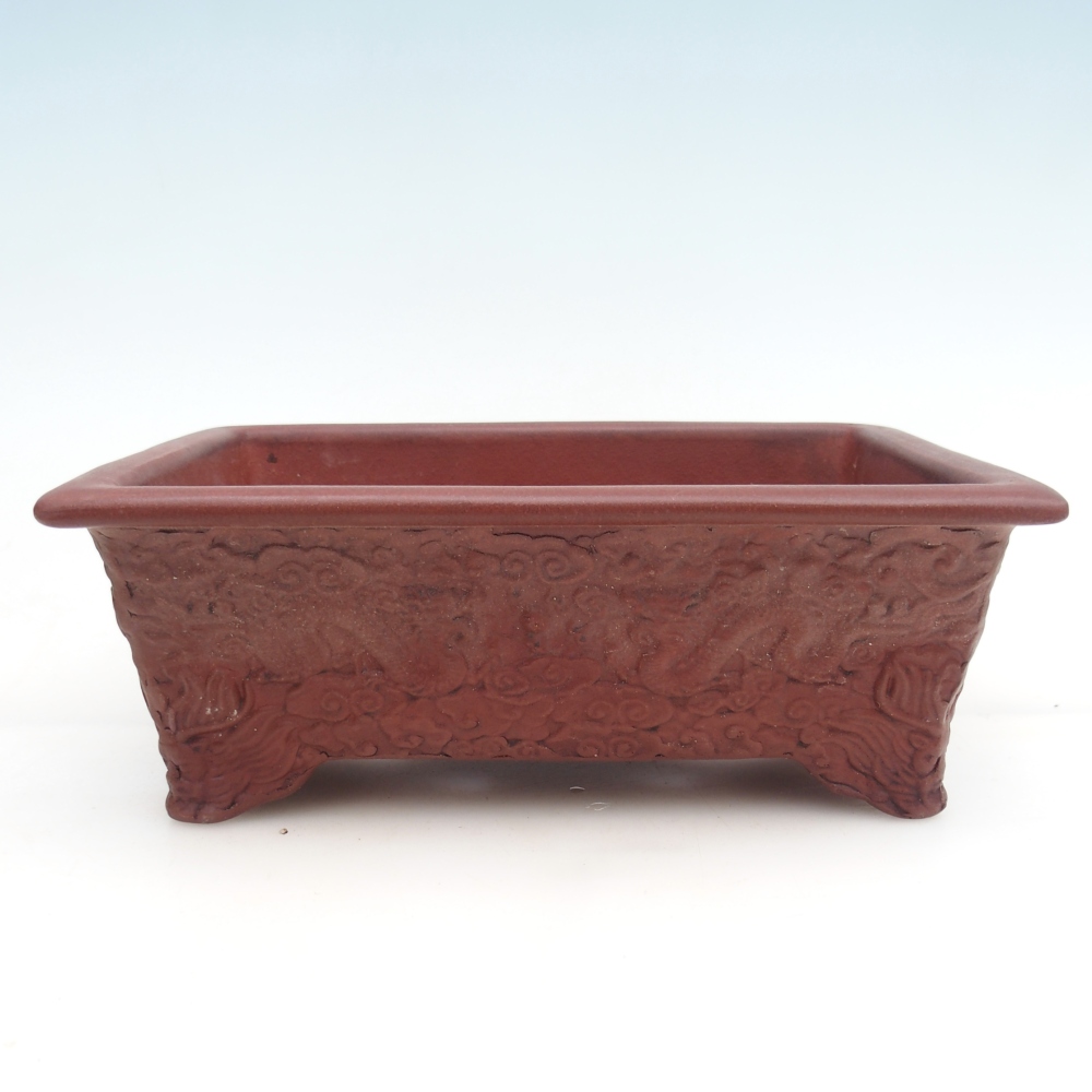 kerámia bonsai tál 25,5 x 18,5 x 9 cm, barna