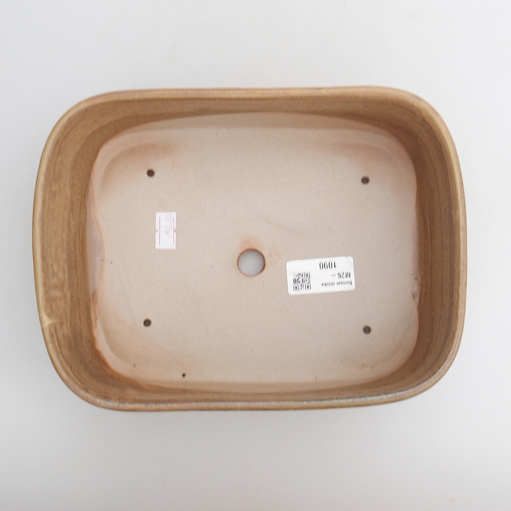 kerámia bonsai tál 23 x 17 x 7,5 cm, barna