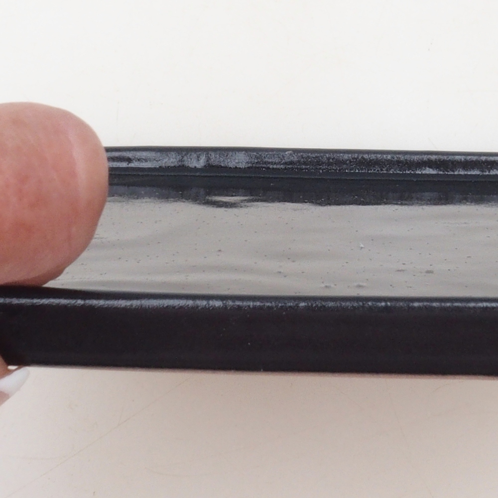 Bonsai tál négyzet alakú L - 14 x 14 x 1 cm - fekete