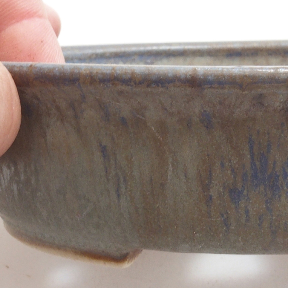 kerámia bonsai tál 10 x 8,5 x 4 cm, barna