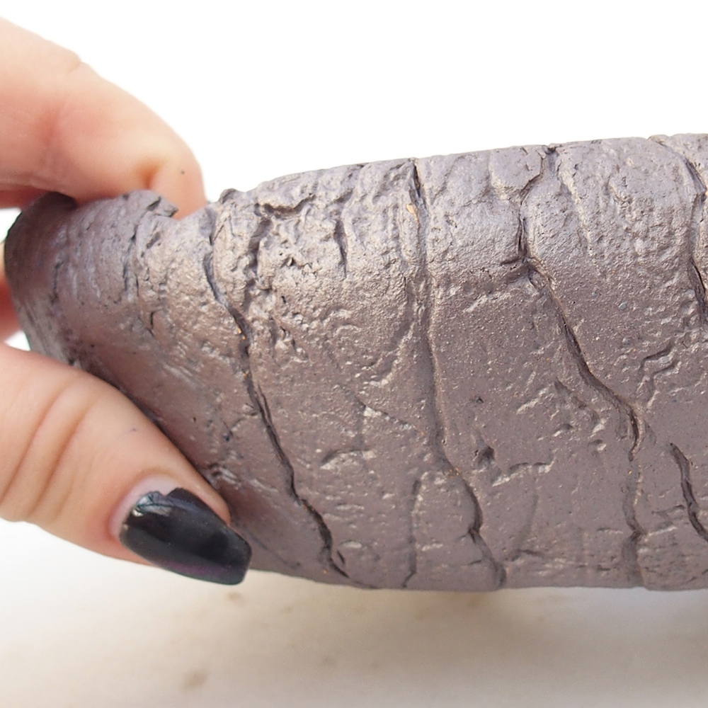 Kerámia bonsai tál 16 x 16 x 5 cm, fém színben