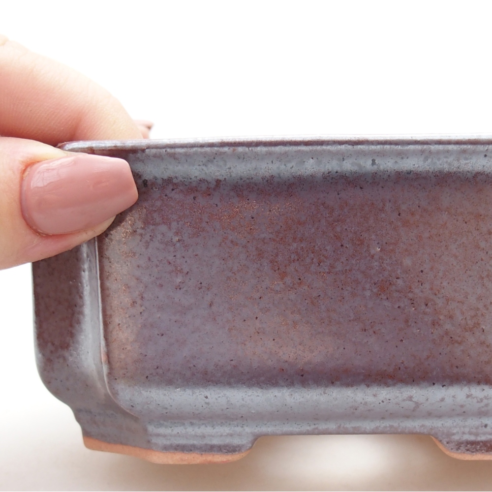 kerámia bonsai tál 12 x 9 x 5 cm, barna