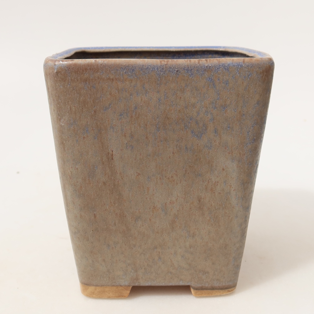 Kerámia bonsai tál, 10,5 x 10,5 x 12 cm, kék színű