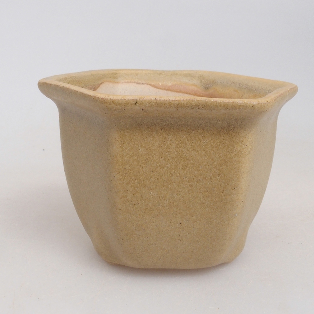 Mini bonsai tál 7 x 7 x 5 cm, barna