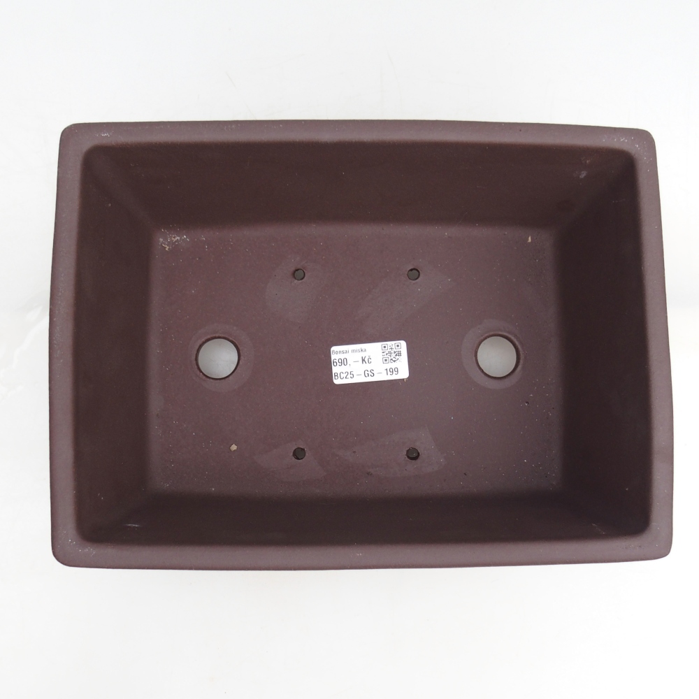 kerámia bonsai tál 27,5 x 20 x 11 cm, barna