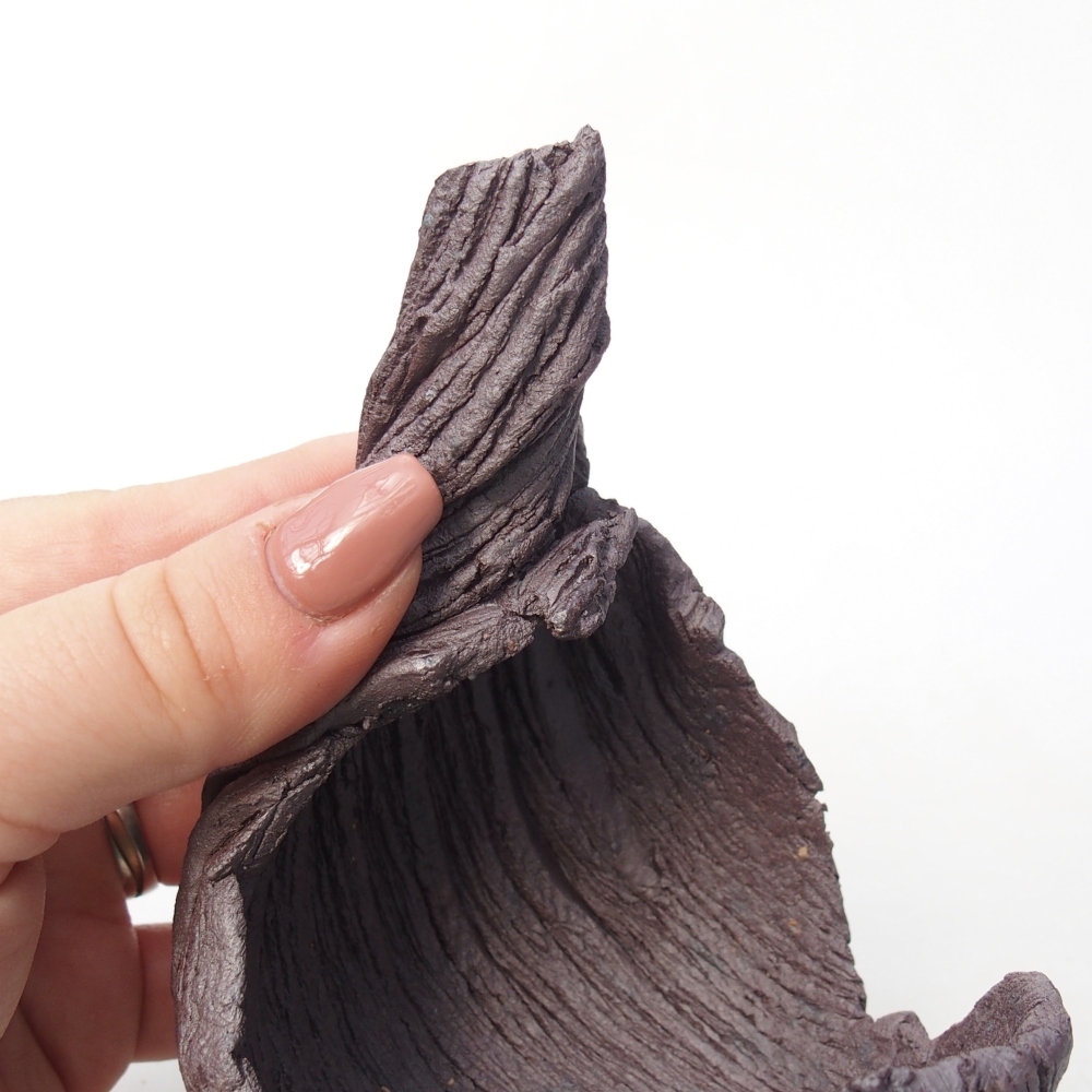 Kerámia kagyló 8 x 9 x 12,5 cm , fémes színű