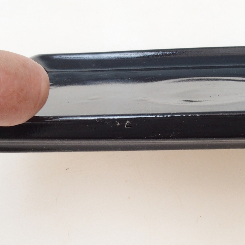 Bonsai csészealj téglalap 22,5 x 17 x 1,5 cm - fekete