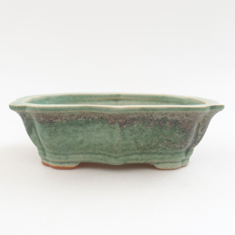 kerámia bonsai tál 22 x 17 x 5 cm, zöld