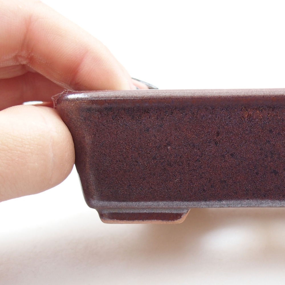 kerámia bonsai tál 22 x 17 x 5 cm, zöld