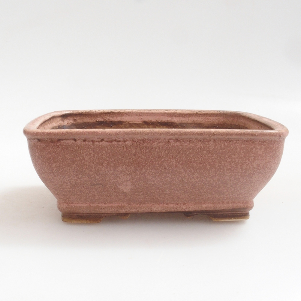 kerámia bonsai tál 10 x 8,5 x 4 cm, barna