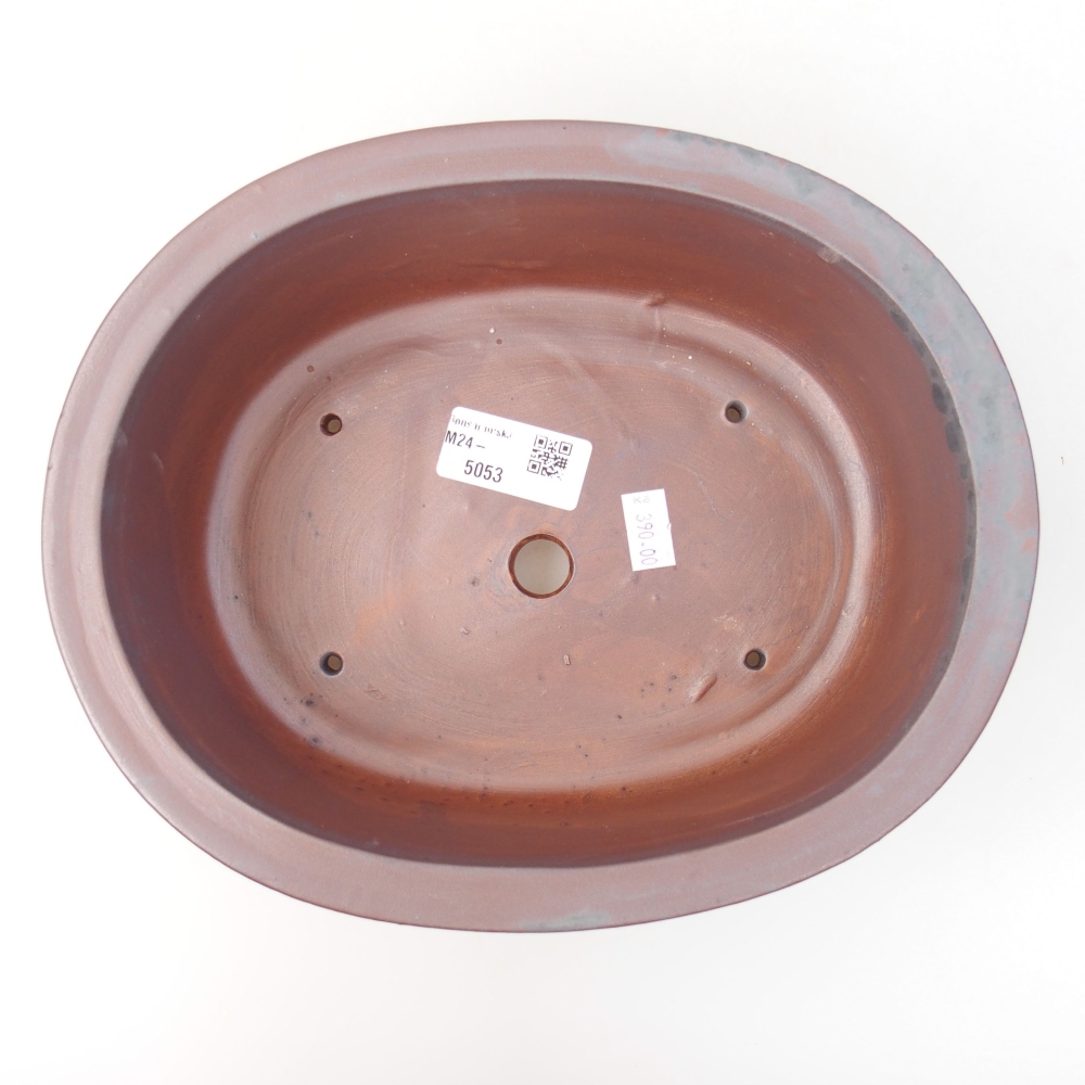 Kerámia bonsai tál 23 x 19 x 8 cm, fém színben