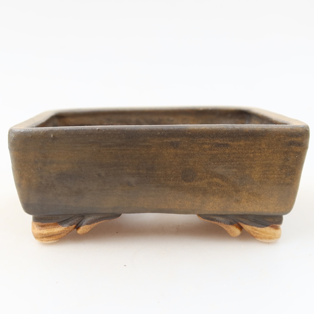 kerámia bonsai tál 10 x 8 x 4 cm, barna