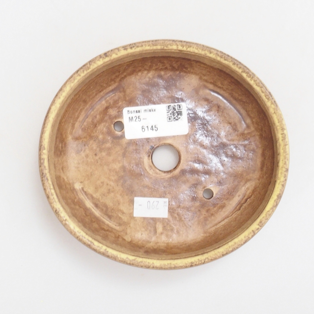 kerámia bonsai tál 10 x 8,5 x 4 cm, barna