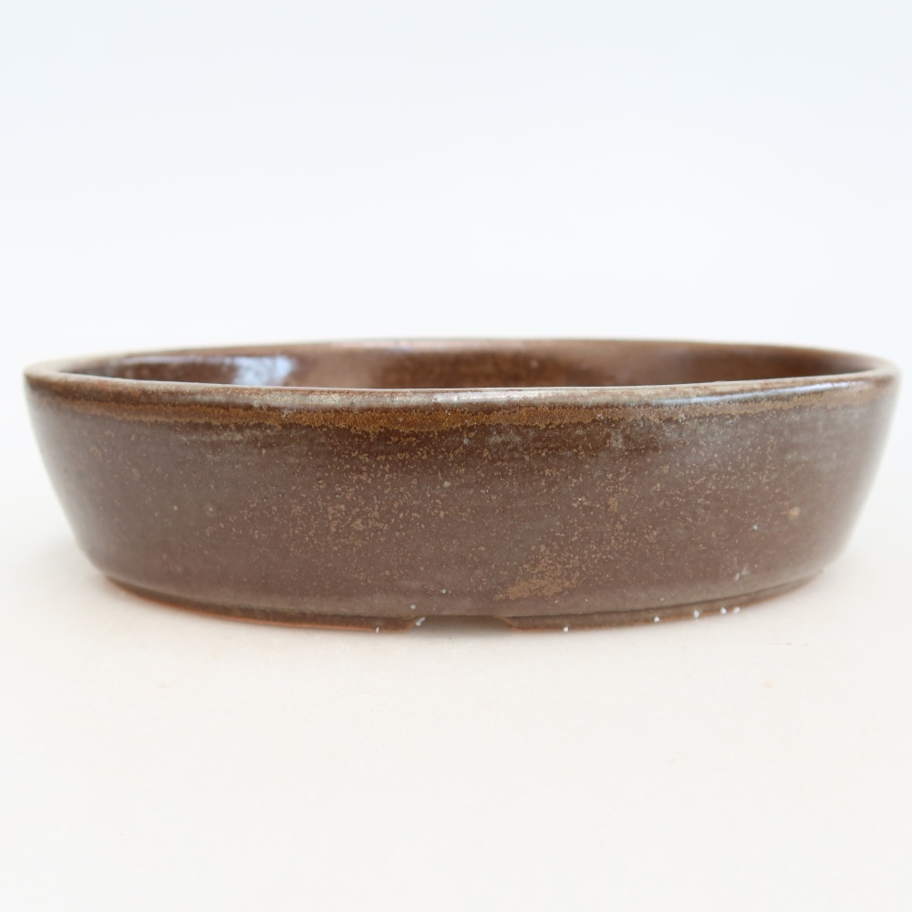 Kerámia bonsai tál 18,5 x 13,5 x 4,5 cm, barna