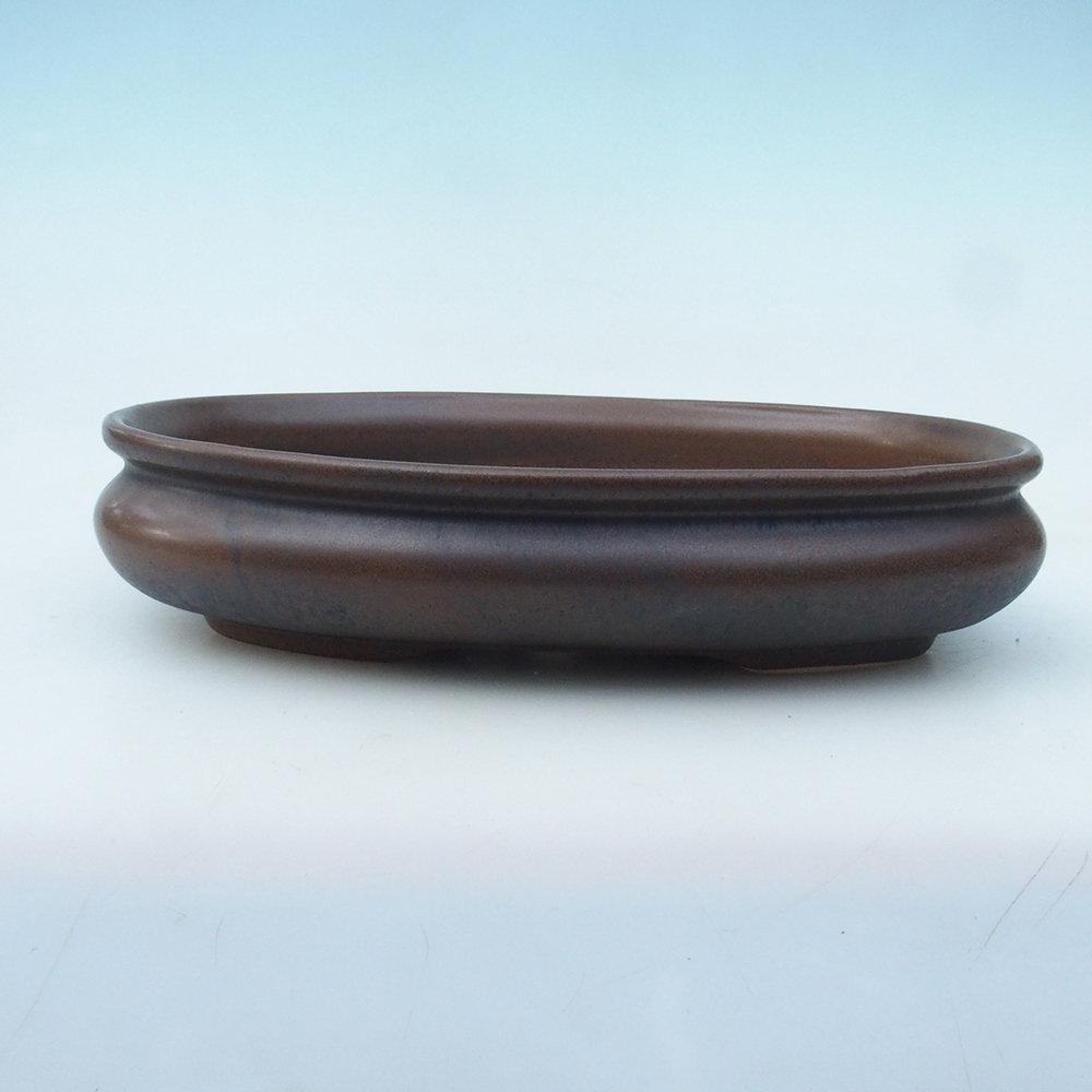 Bonsai tál + csészealj H15 - 25,5x17,5x6 cm - barna