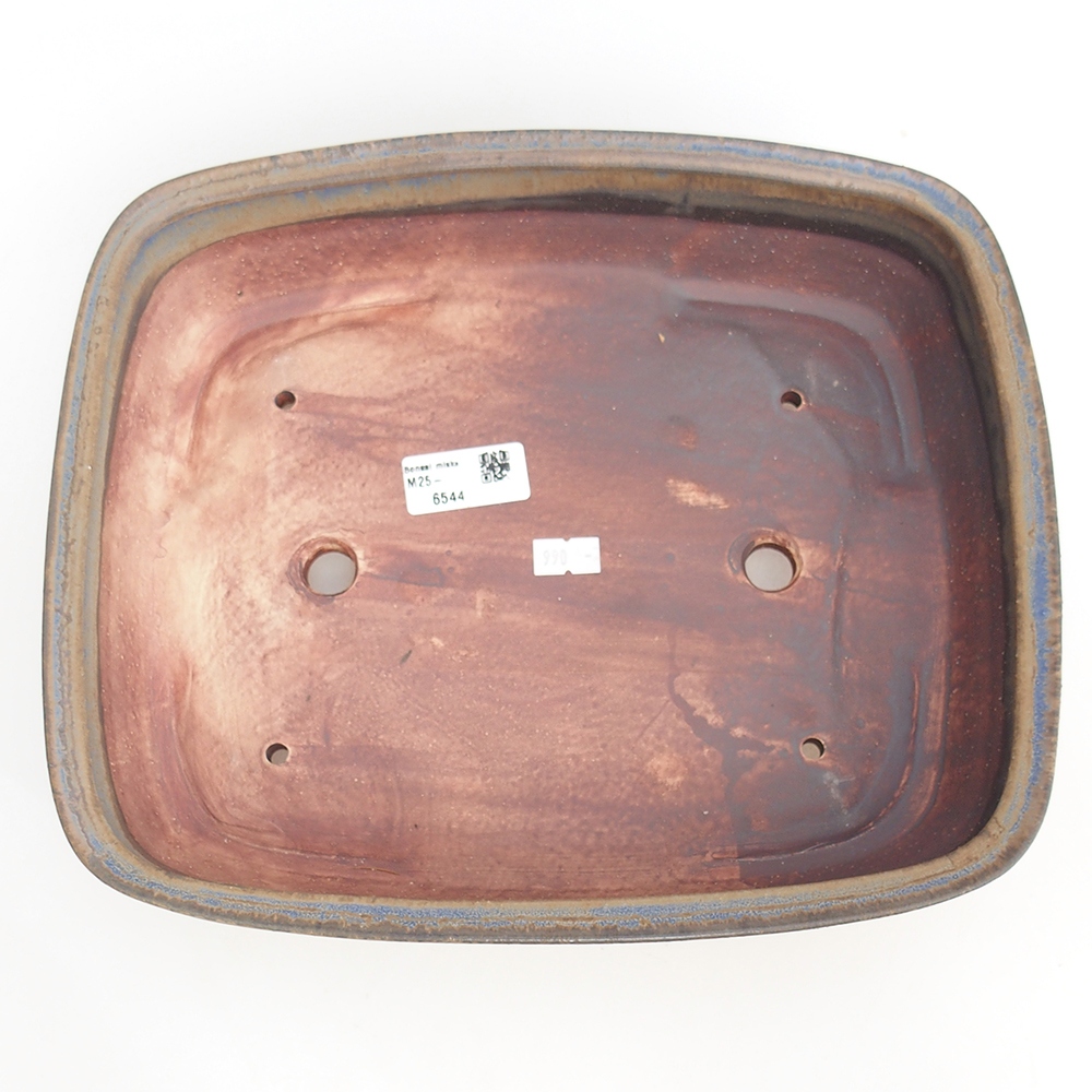 kerámia bonsai tál 29,5 x 25 x 7 cm, kék színben