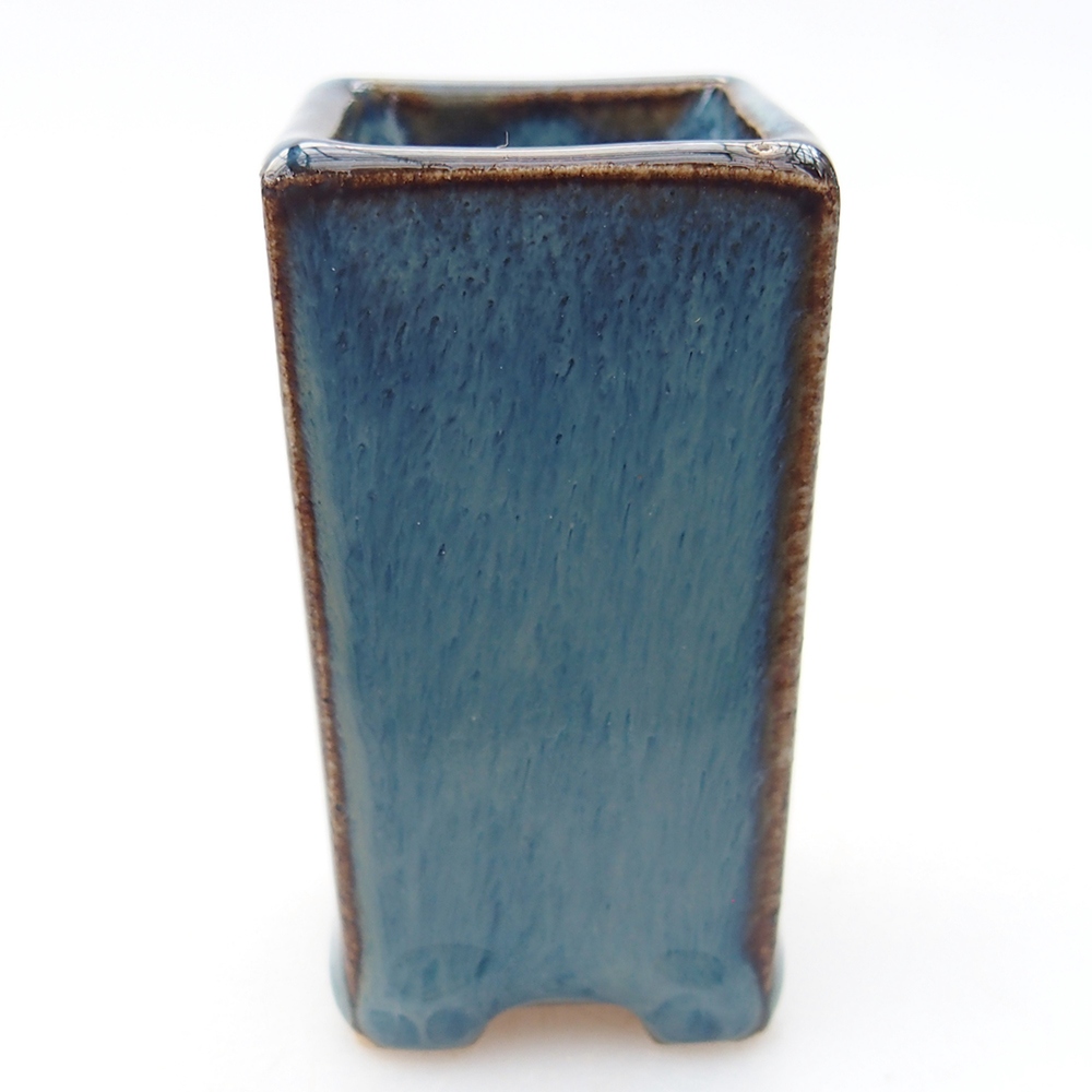 Mini bonsai tál 3 x 3 x 5,5 cm, kék színben