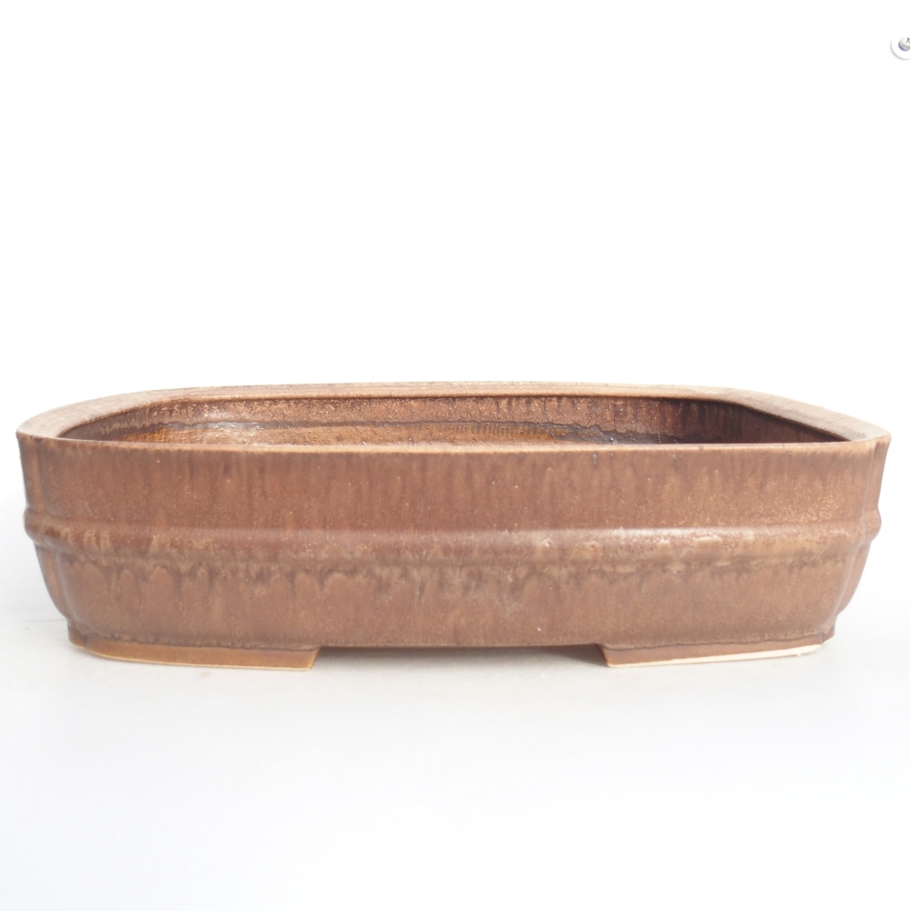 kerámia bonsai tál 29,5 x 24 x 7 cm, rózsaszínű