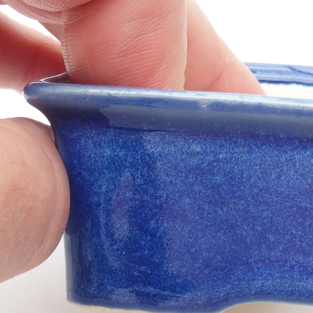 Mini bonsai tál 8 x 7 x 3,5 cm, kék színben