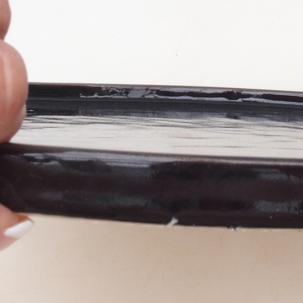 Kerek Bonsai konzol D7-L - 28 x 28 x 1,5 cm - fekete