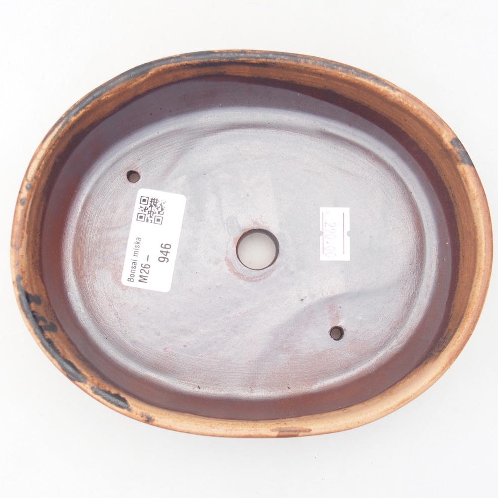 kerámia bonsai tál 17 x 14 x 4 cm, rózsaszínű