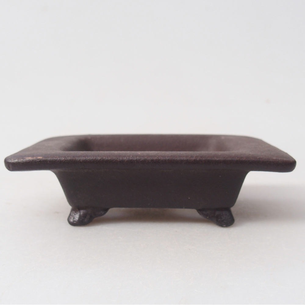 Mini bonsai tál 9,5 x 6,5 x 3 cm, barna