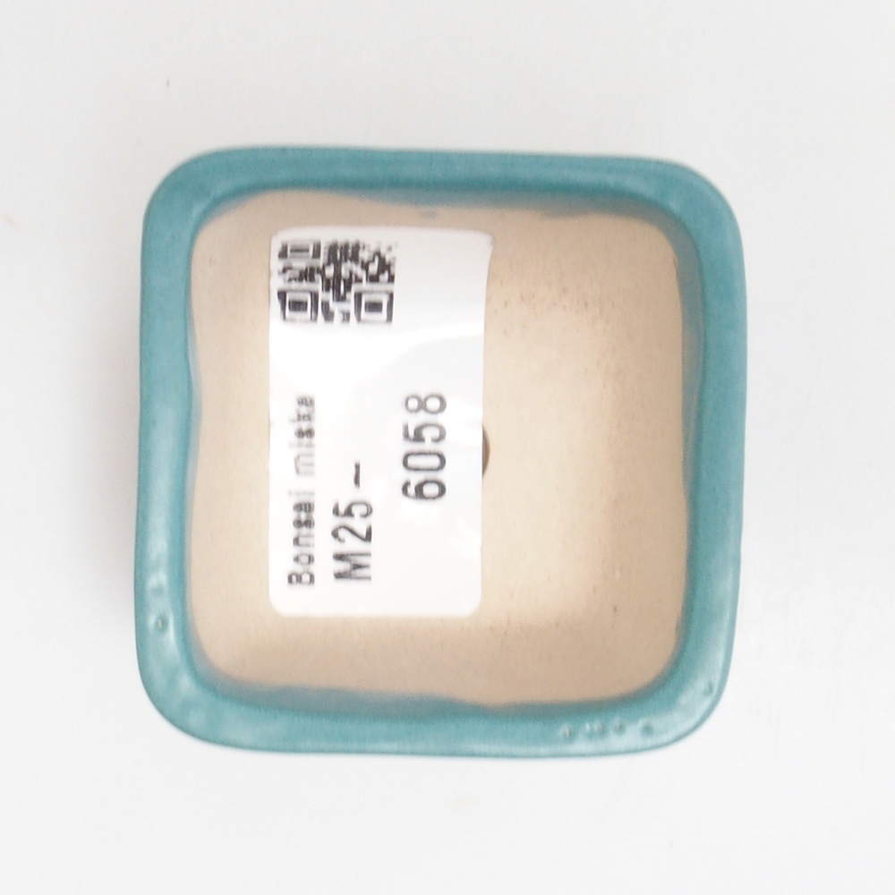 kerámia bonsai tál 6,5 x 5,5 x 4 cm, kék színben